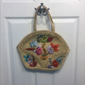 Vintage straw bag